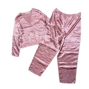 Victoria's Secret Blush Satin Pajama Set